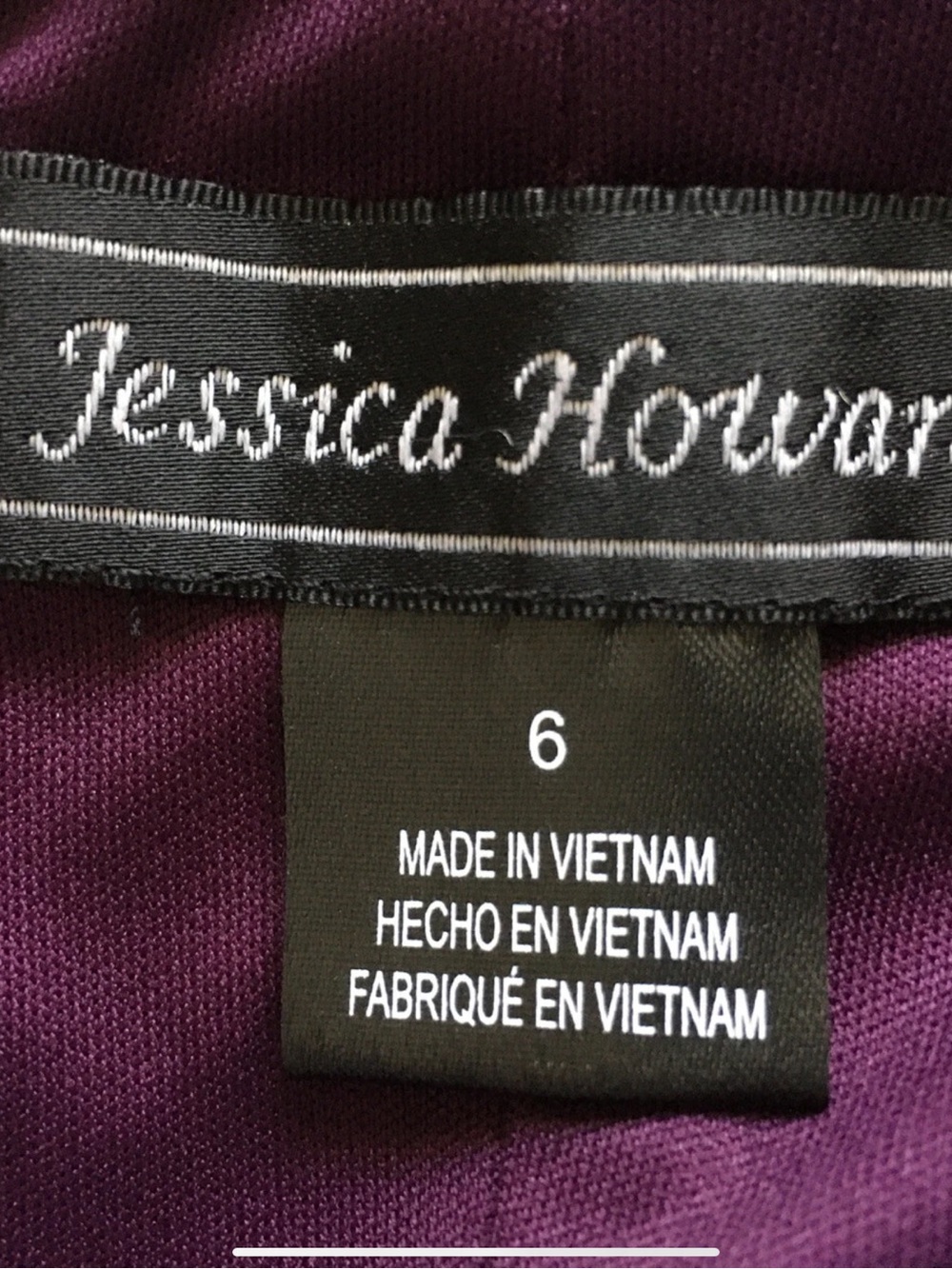 Jessica Howard One-Shoulder Ruffle Midi Dress in Plum - Picture 4 of 6